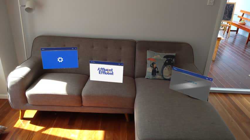 2D app launchers on a couch